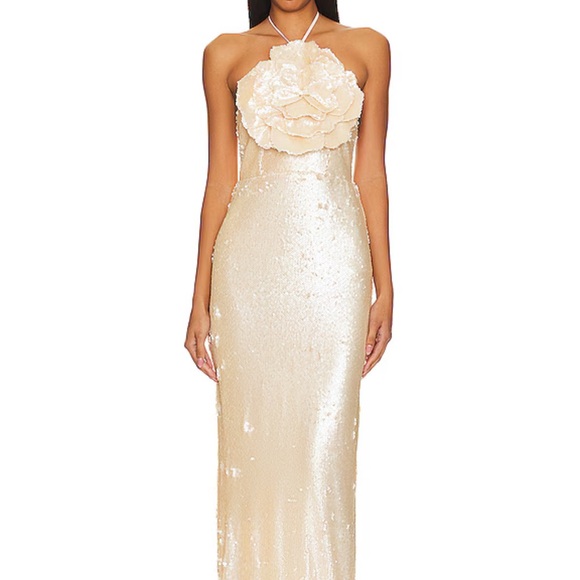 Lovers + Friends Dresses & Skirts - Lovers + Friends Cream Sequin Dress